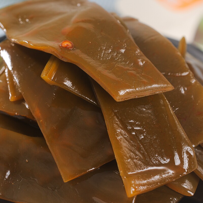 卤门家族厚爽厚海带条20包香辣味酱卤黑鸭味休闲零食小吃包邮_虎窝淘
