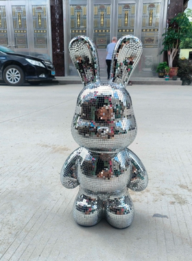 网红暴力熊高档摆件星聚会KTV包房摆件贴钻熊