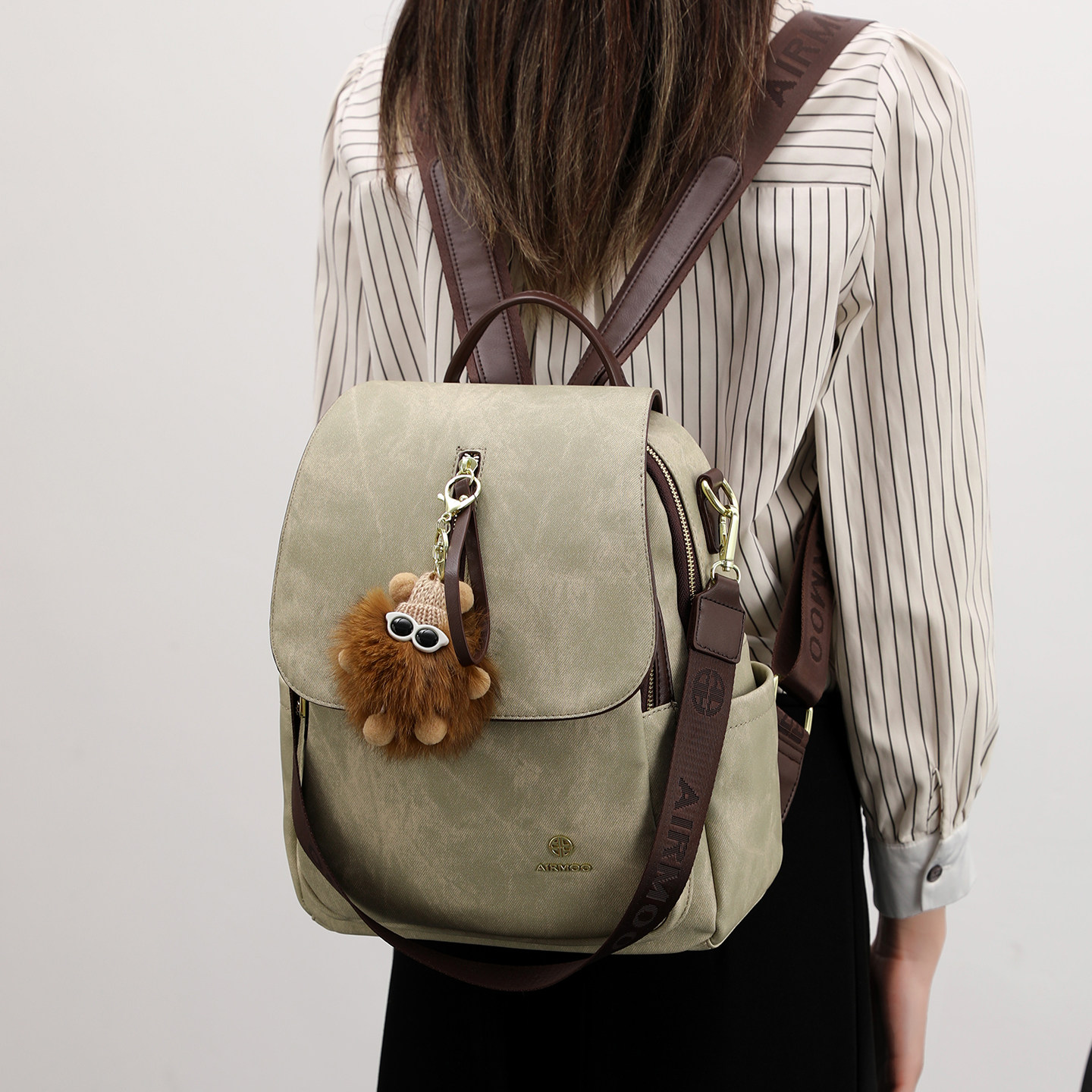 香港品牌小众双肩包包女2026新款高级质感时尚百搭通勤可单肩背包,淘宝优惠券,粉丝福利购,淘宝优惠卷