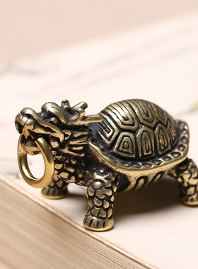 创意手工金属铜龙龟玄武龟复古挂
