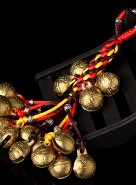 手工编织古法车钥流苏虎头铃铛