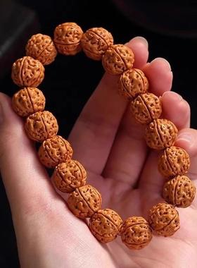 树王级小金刚文玩手串佛珠盘玩男女菩提子核桃原籽手把件古玩手链