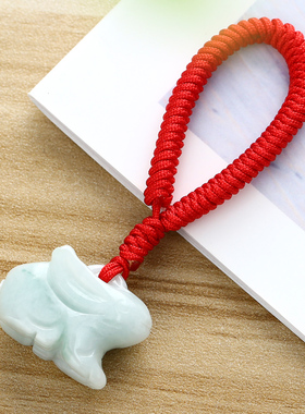 牛年翡翠雕刻生肖1瓶吊坠玉兔