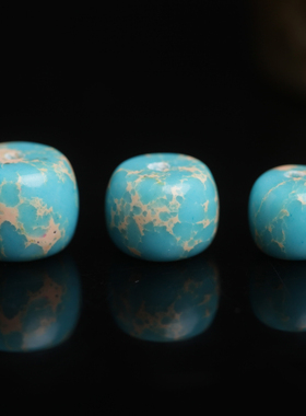 diy蓝色帝皇石星月凤眼菩提隔珠