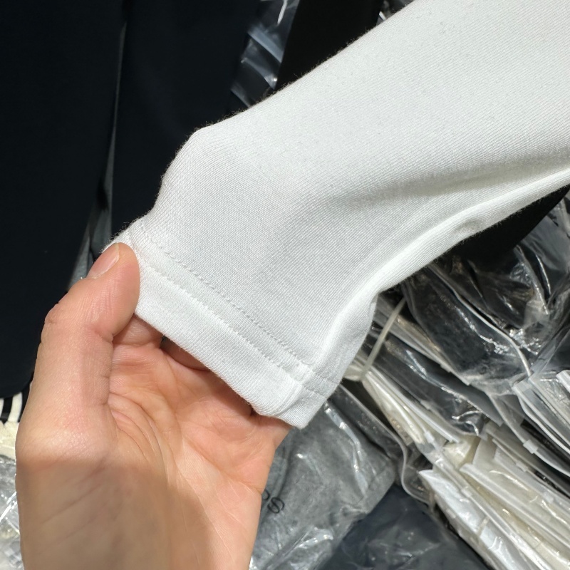 DU71781正版冬季新款韩版蕾丝边挂脖设计感加绒小众辣妹T恤衫女装 - 图3