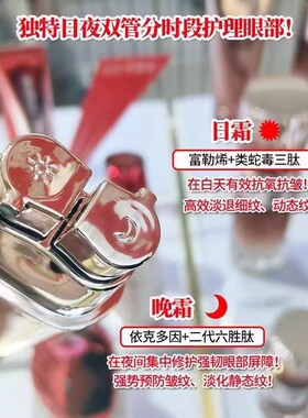丸美重组双胶原蛋白眼部瑜伽眼霜礼盒呵护眼部肌肤紧实补水淡纹