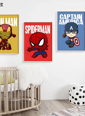 MINISO Marvel Wall Art Posters SpiderMan Iron Man Avengers