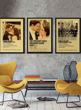 Twilight Movie Posters Retro Print Poster Room Home Decor