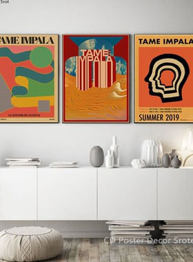 Tame Impala Psychedelic Poster Rock Music Band Art Posters