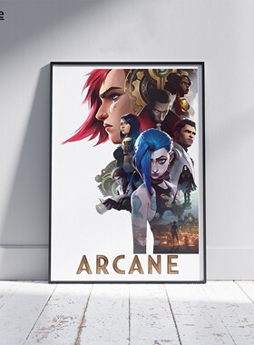 Anime Arcane League of Legends Wall Art Prints Decor Posters