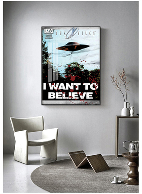 I Want To Believe X File TV Play Canvas Painting Art Posters