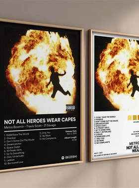 Scandinavian Minimalist Pop Rapper Metro Boomin Music Poster