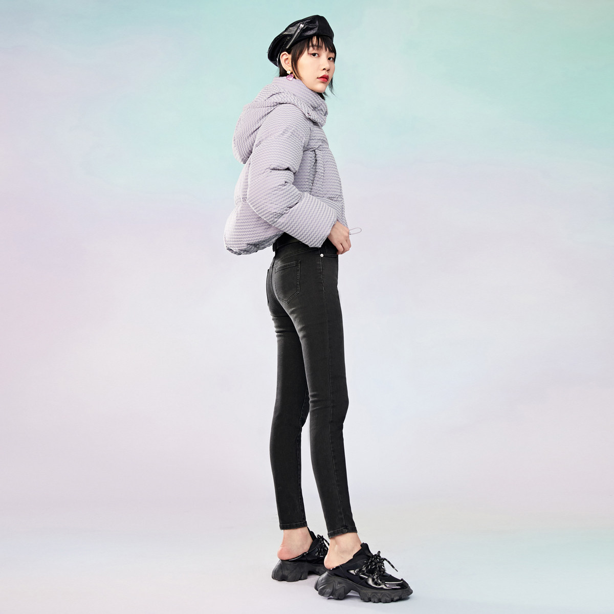 太平鸟短款女2020新款连帽面包服 太平鸟喜之乐羽绒服