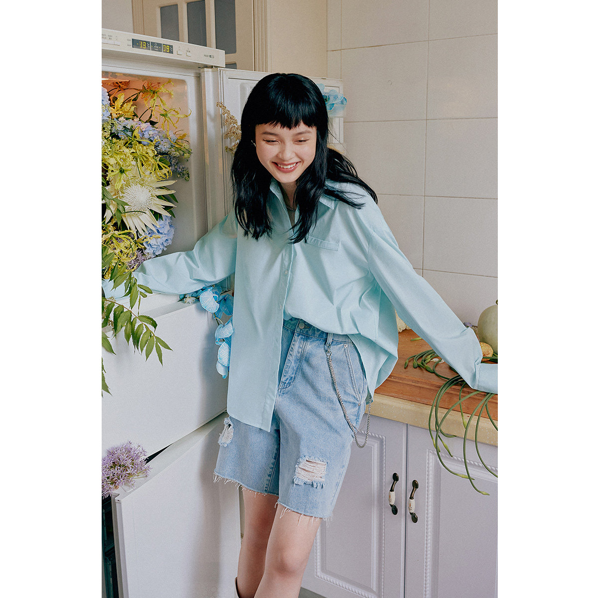 太平鸟薄款2021新款职场通勤衬衫 太平鸟喜之乐衬衫