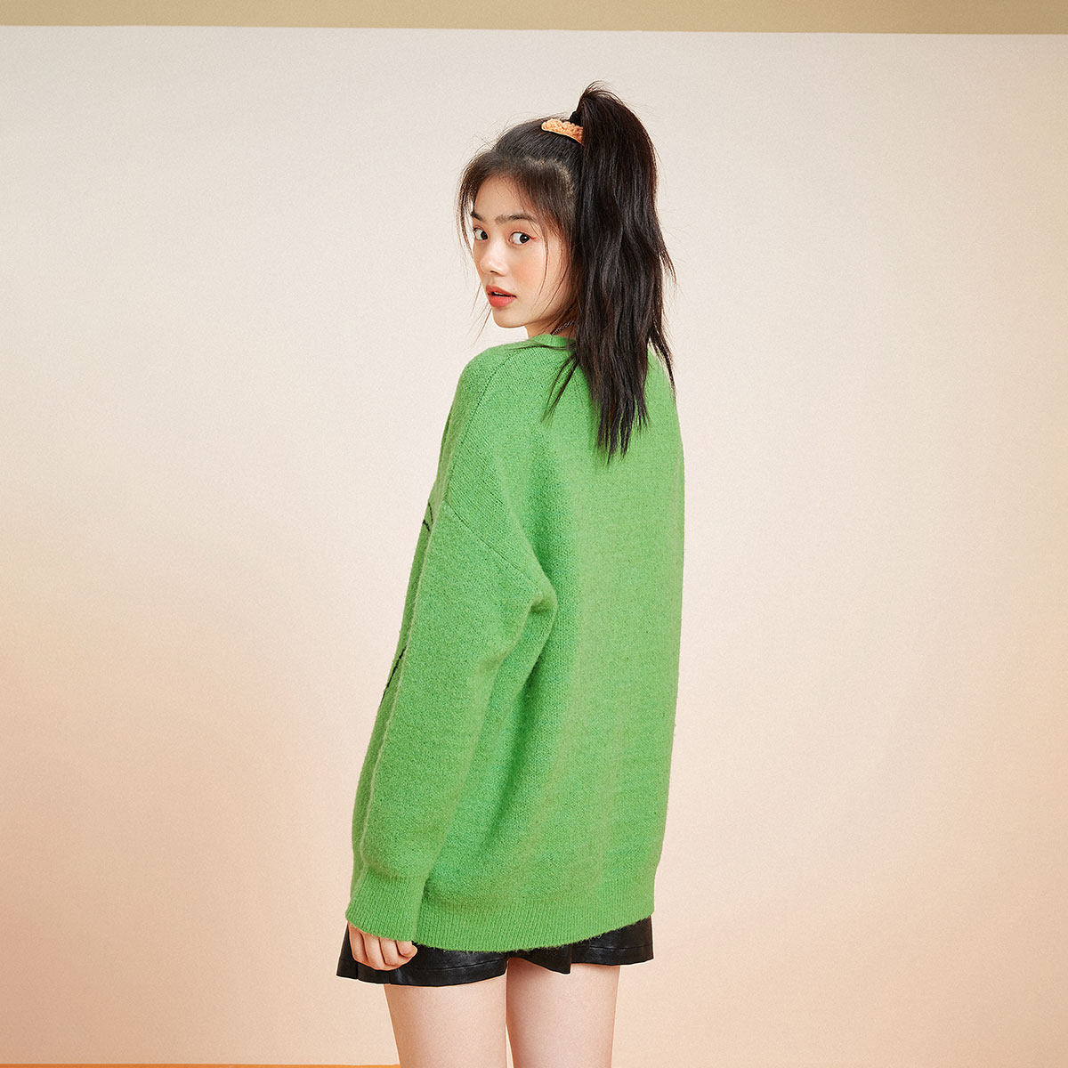 小飞象联名欧阳娜娜同款太平鸟毛衣 太平鸟喜之乐毛针织衫