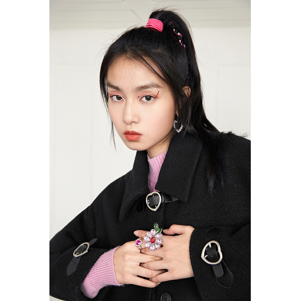  太平鸟广仁毛呢外套