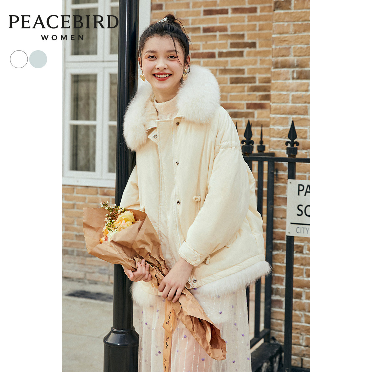 太平鸟短款小个子女2020新款羽绒服 太平鸟喜之乐羽绒服