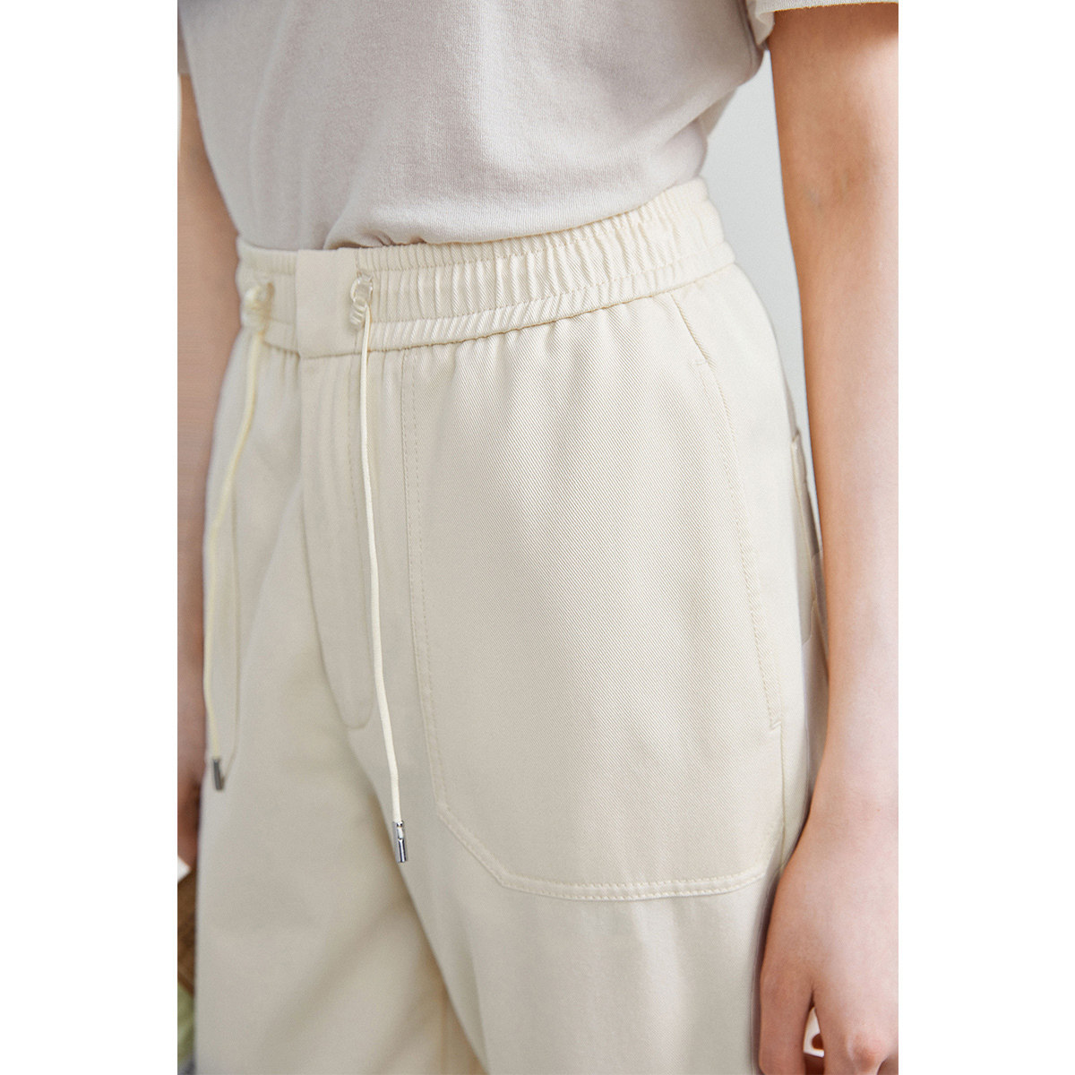 太平鸟高腰工装风2020秋季休闲裤 太平鸟喜之乐休闲裤