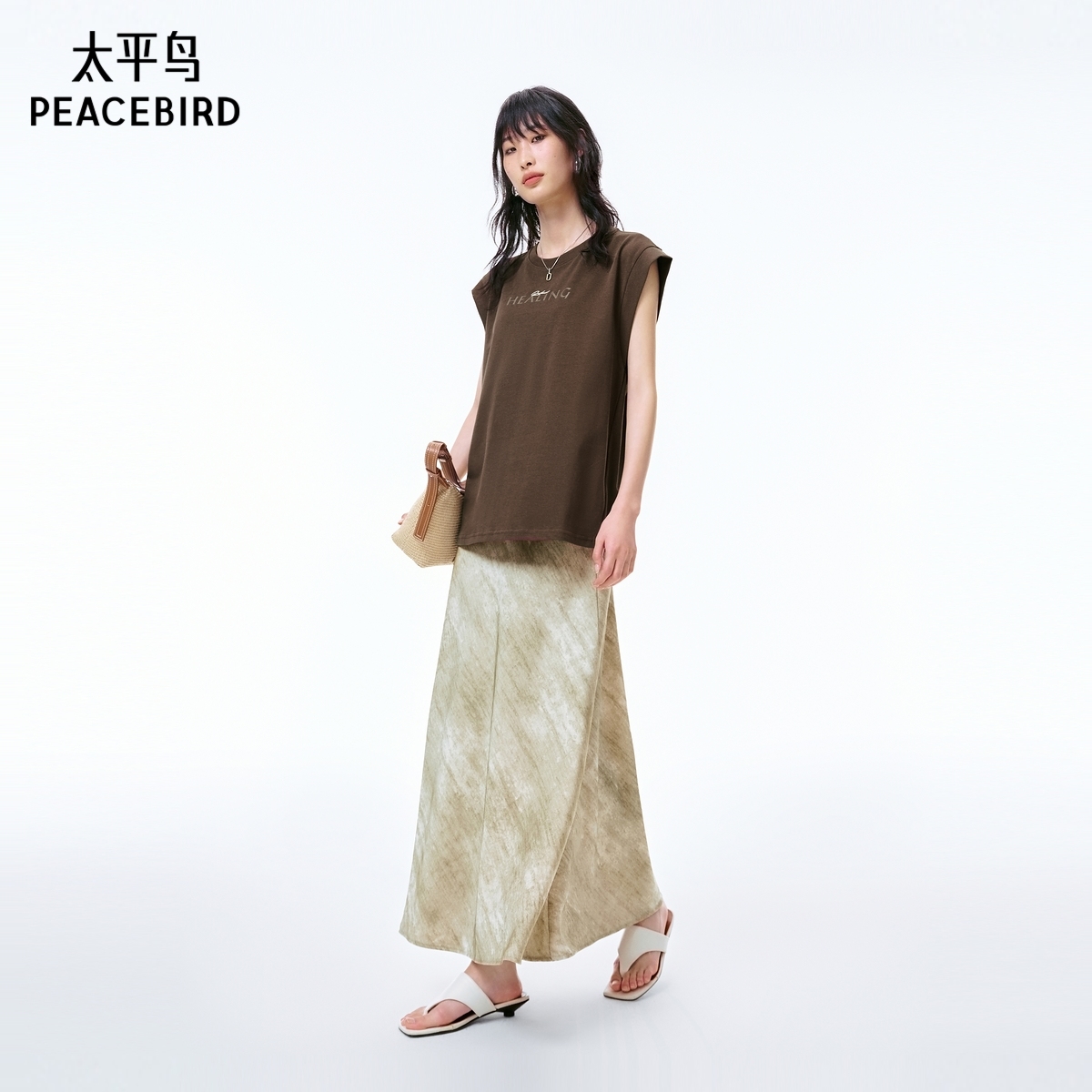 【商场同款】太平鸟女装2025年夏季新款短袖T恤A3CNF2338 - 图0