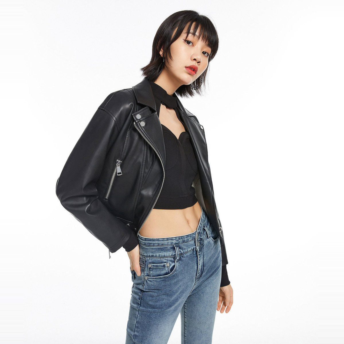 【商场同款】太平鸟2020秋季新款时尚 太平鸟短外套