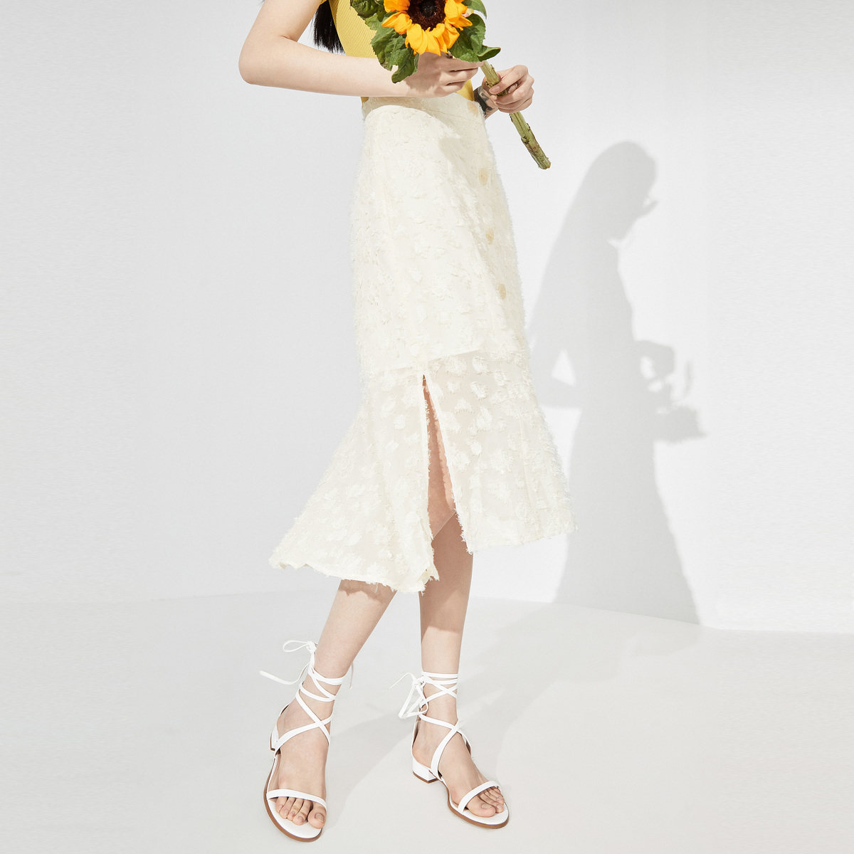 【商场同款】太平鸟优雅女士夏半身裙 太平鸟普埃拉半身裙