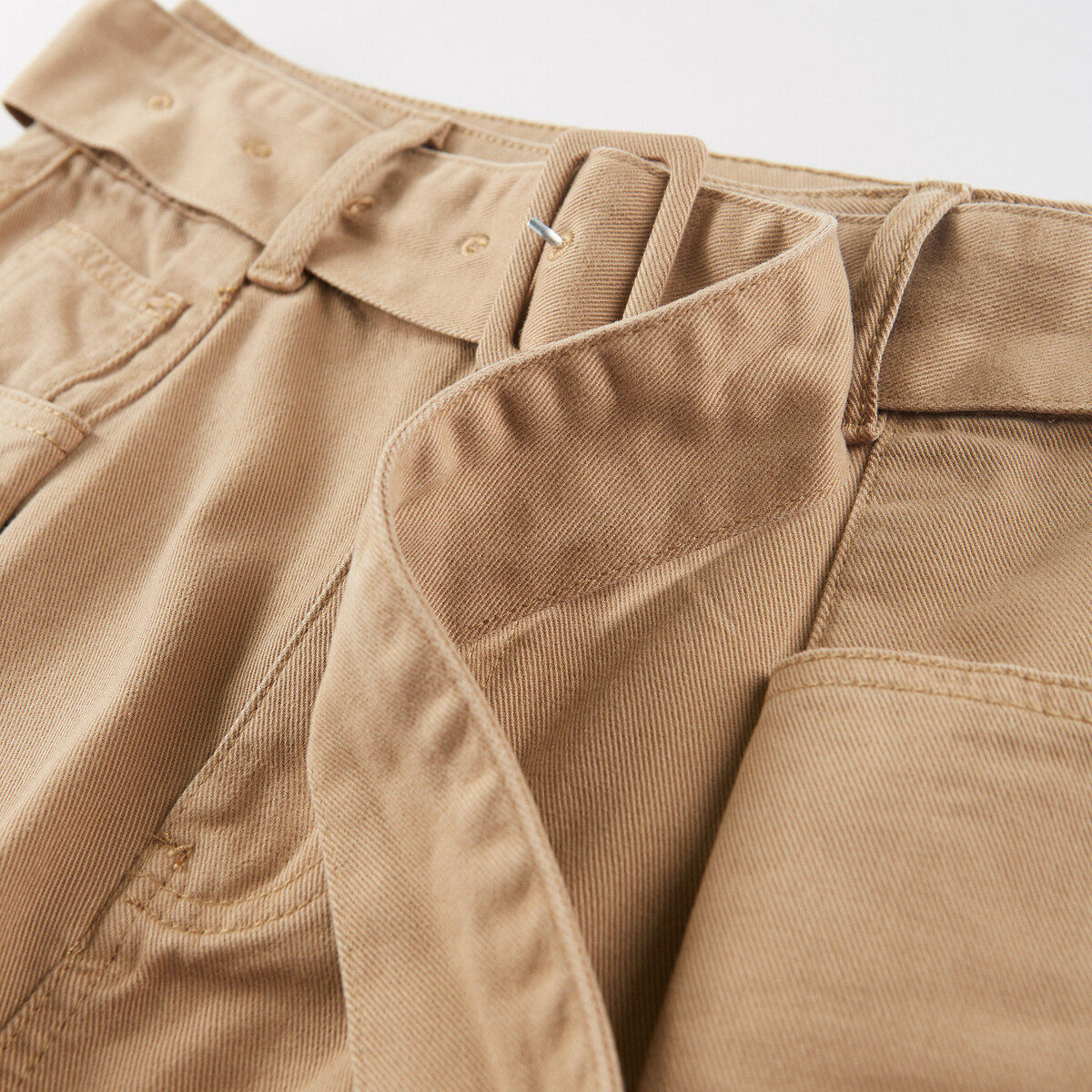 太平鸟造型感2020秋季新款绑牛仔裤 太平鸟普埃拉牛仔裤