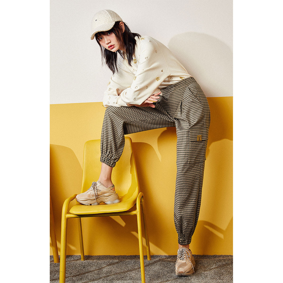 太平鸟2019秋冬新款宽松休闲工装裤 太平鸟普埃拉休闲裤