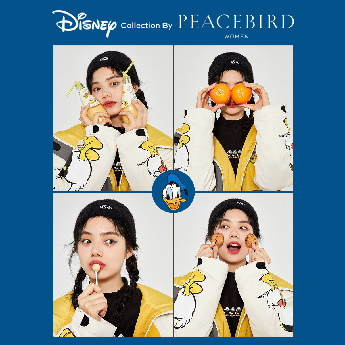 【迪士尼联名】太平鸟工装短款白鸭绒 太平鸟羽绒服