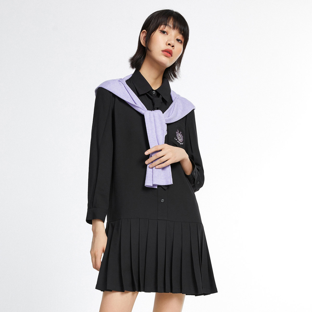 【商场同款】太平鸟2020秋季连衣裙 太平鸟连衣裙