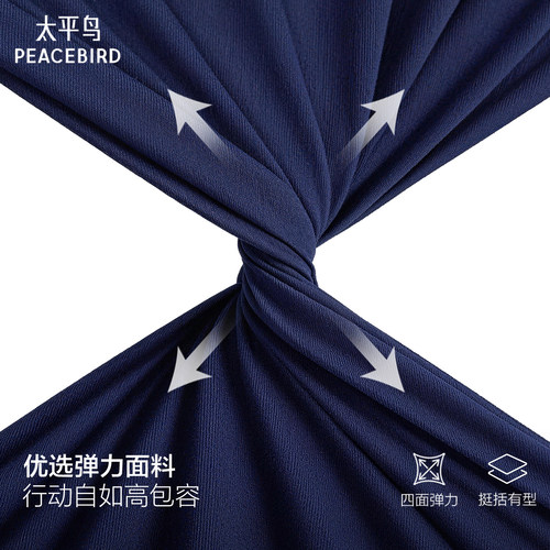 【商场同款】太平鸟通勤经典polo领腰部捏褶收腰短袖T恤A1CNG2234 - 图3