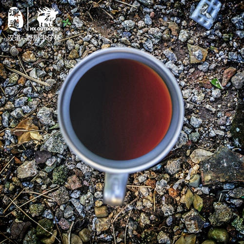 Посуда из нержавеющей стали для кемпинга со стаканом, портативный чехол