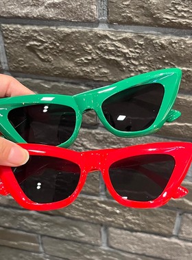 绿色防晒太阳镜复古墨镜潮流