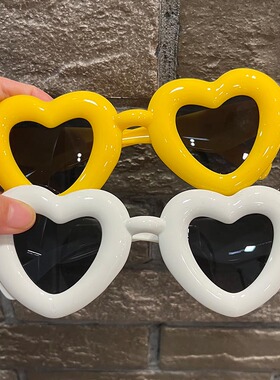 桃心舞会搞怪爱心太阳镜凹造型