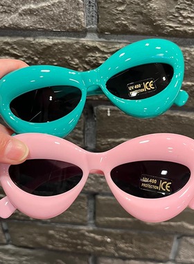 搞怪气球墨镜女趣味充气眼镜