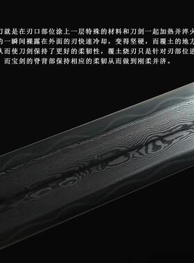 龙泉市定秦剑一体花纹钢四方汉剑秦剑鎏金银宝剑收藏冷兵器未开刃