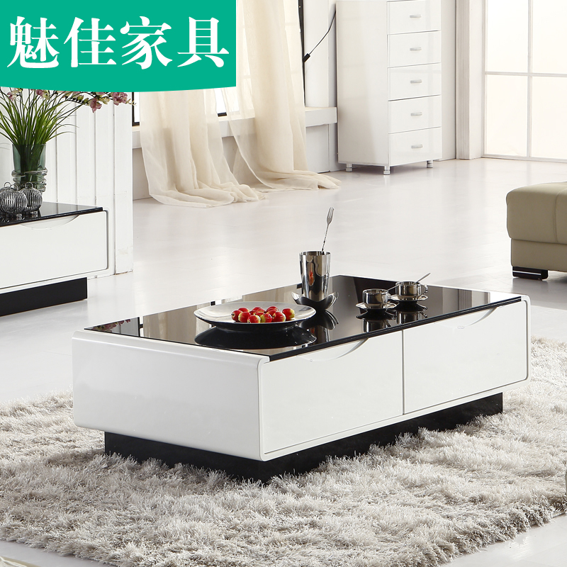 現代簡約茶几電視櫃組合客廳套裝小戶型二斗五斗櫃地櫃茶几整裝