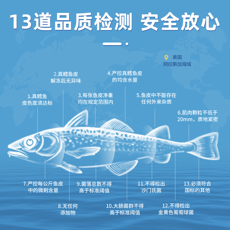 麦富迪狗零食鳕鱼皮磨牙棒小型犬幼犬宠物专用泰迪金毛柯基洁齿骨