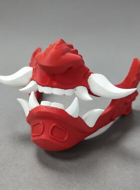 3D恶鬼黑武士鬼面游戏手柄支架桌面收纳架通用托架支撑展示架摆件