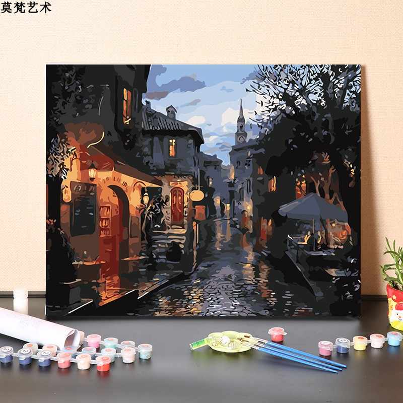 オシャレ クリスタン「黄昏の空」 油彩画 40号 大作 - 通販 - www