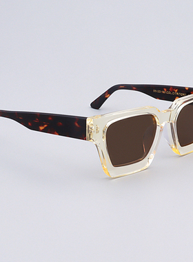 MOSCOTLEMTOSH复古方形黄色墨镜