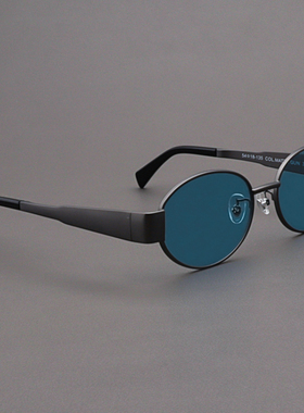 MOSCOTLEMTOSH复古金属蓝色墨镜