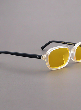 MOSCOTLEMTOSH磨砂黄色框太阳镜