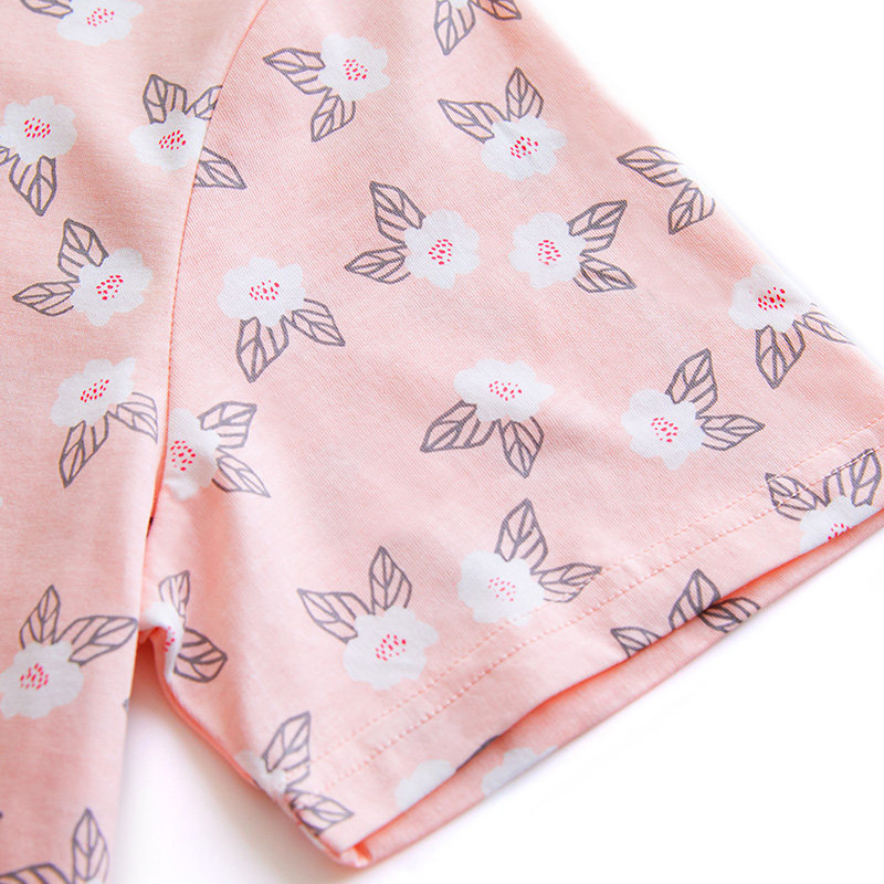 三枪睡裙夏季纯棉印花水柔密家居裙 三枪家诚睡裙