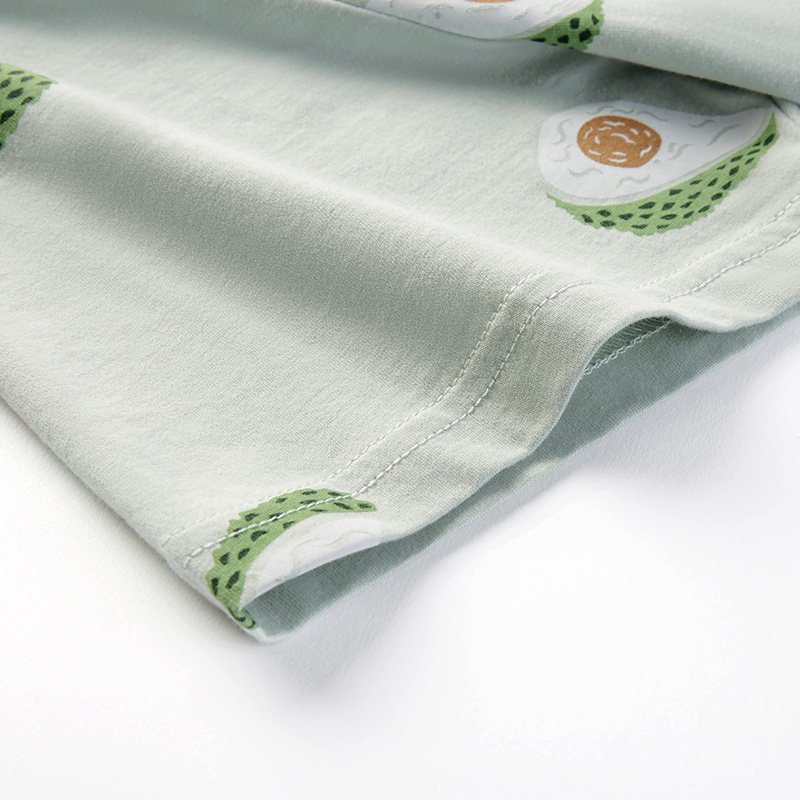 三枪夏水柔棉圆领短袖女士起居睡裙 三枪家诚睡裙