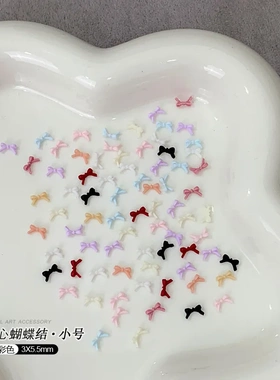 高品迷你甜美彩色蝴蝶结大小混
