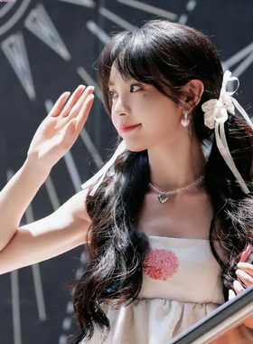 不掉色白水晶串珠项链女锁骨链