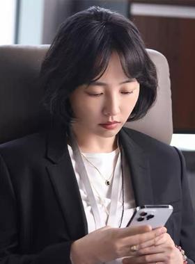 高级个性不对称中长款项链