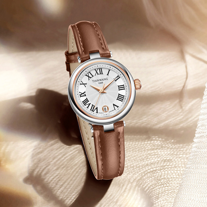 天王星辰系列罗马数字31320小女表 天王国产腕表