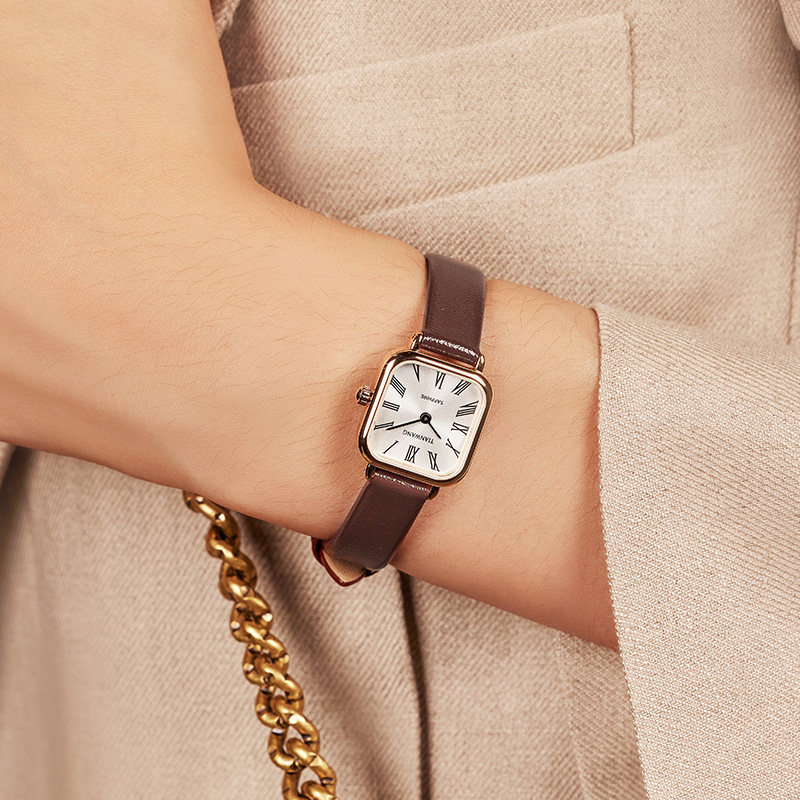 天王新品小方糖女款20mm轻奢小方表 天王国产腕表