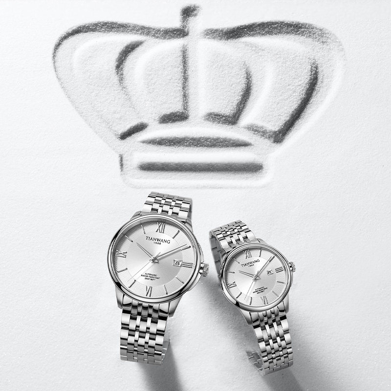 【商场同款专柜直发】天王恒隽机械表 天王国产腕表